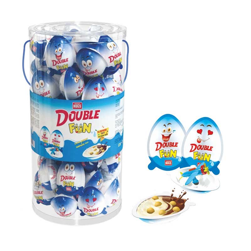 DOUBLE FUN CHOCO JAR 60pcs