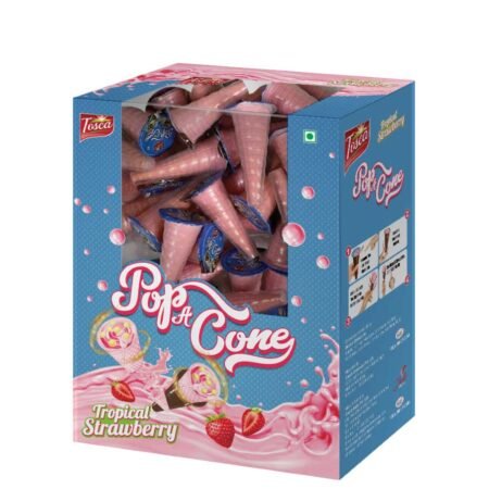 POP A CONE STRAWBERRY BOX 50PCS