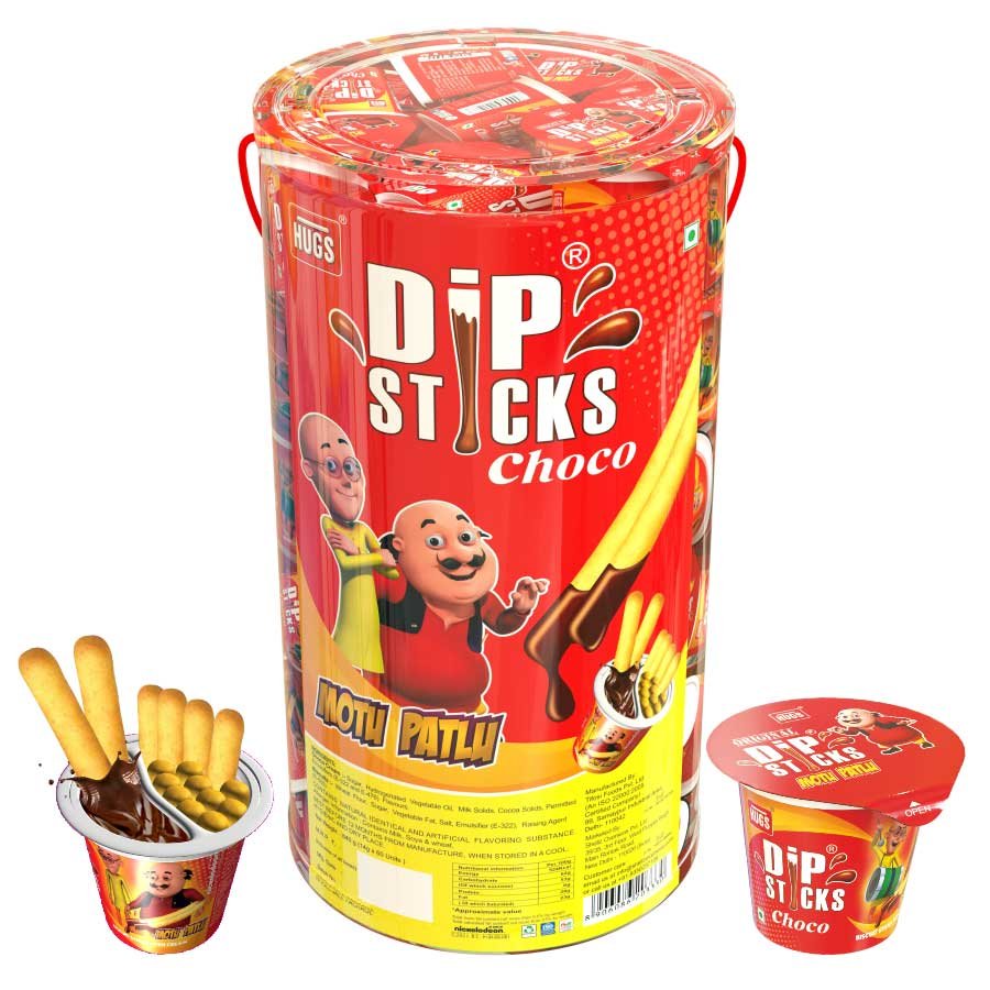 Dip Sticks Choco PVC 60PCS Jar