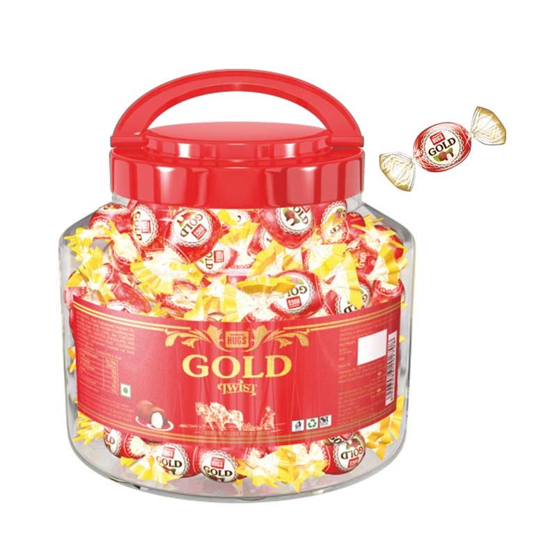 GOLD TWIST JAR 60 PCS