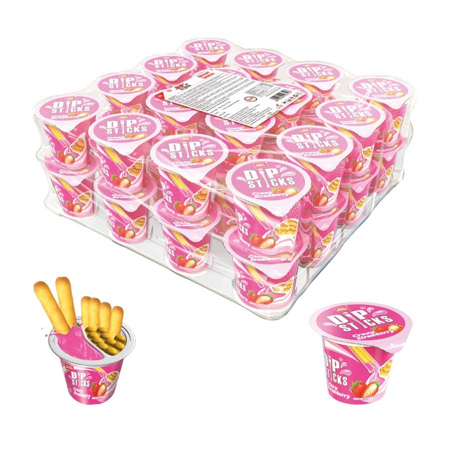 DIP STICKS STRAWBERRY 32pcs TRAY