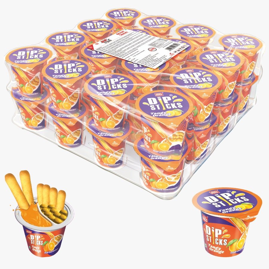 DIP STICKS ORANGE 32pcs TRAY