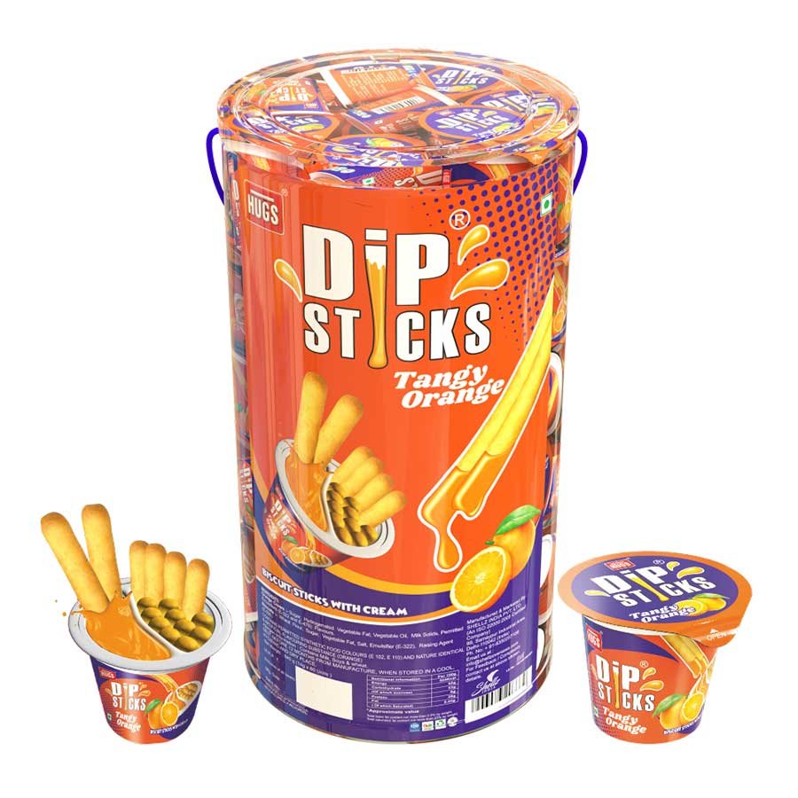 DIP STICKS ORANGE PVC 60PCS JAR