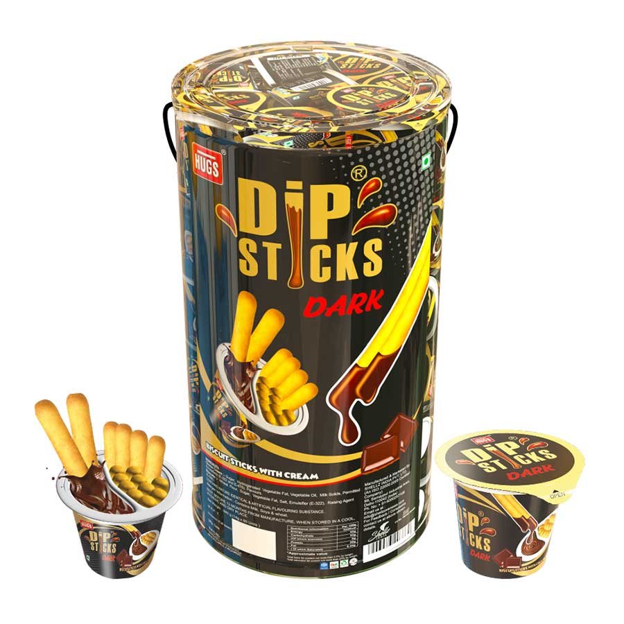 DIP STICKS DARK PVC 60PCS JAR